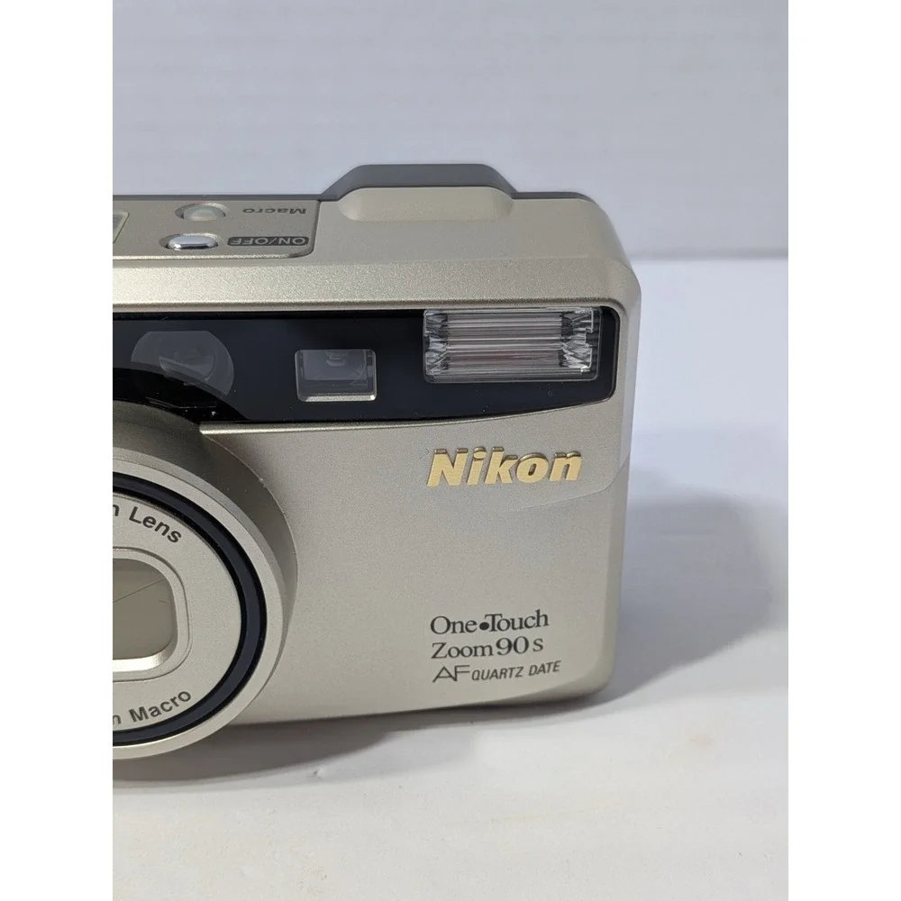 Nikon One Touch Zoom 90 AF 35mm Point & Shoot Film Camera Tested & Working Flash